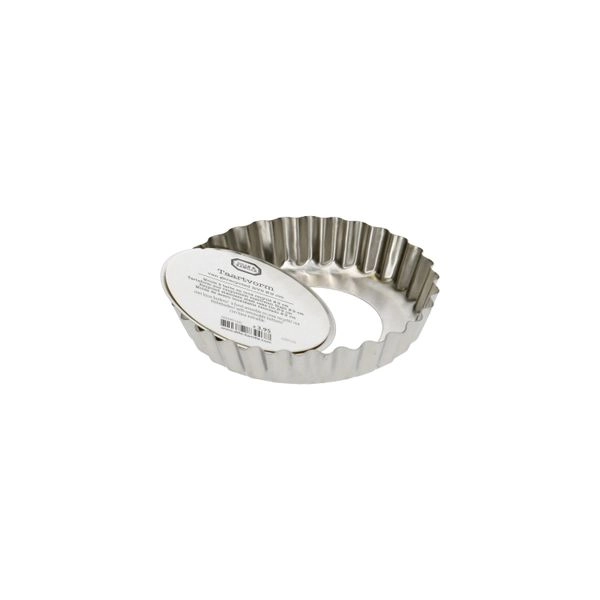 Tarteform, recycelter rostfr. stahl, pfas-frei, hebeboden, ø 9 cm