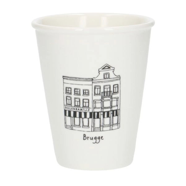 Giebel-becher, brügge, porzellan, 200 ml