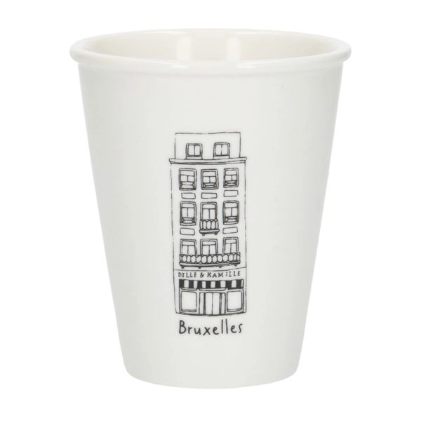 Giebel-becher, brüssel jean stasstraat, porzellan, 200 ml