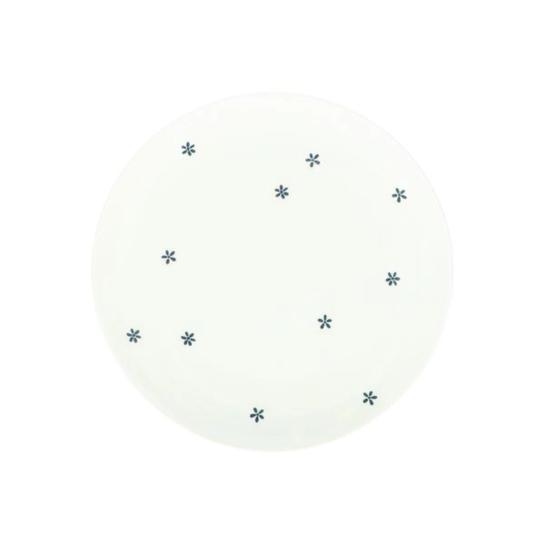 Frühstücksteller mit kleinen blumen, organisch, porzellan, ø 20