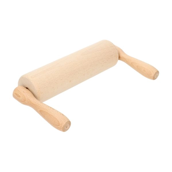 Nudelholz, buchenholz, abgewinkelter griff