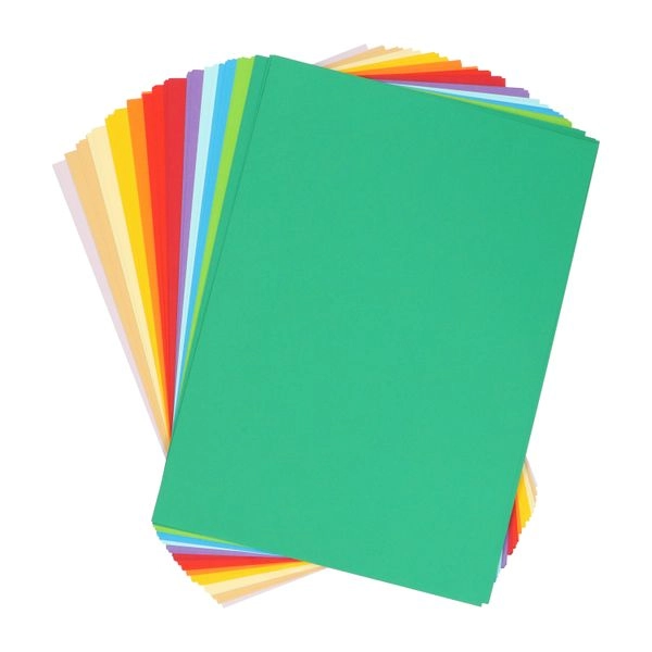 Bastelpapier, 12 farben, a4, 100 bögen, 80 g