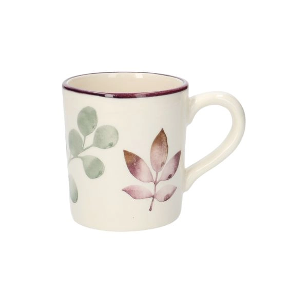 Becher, keramik, blätter, 300 ml