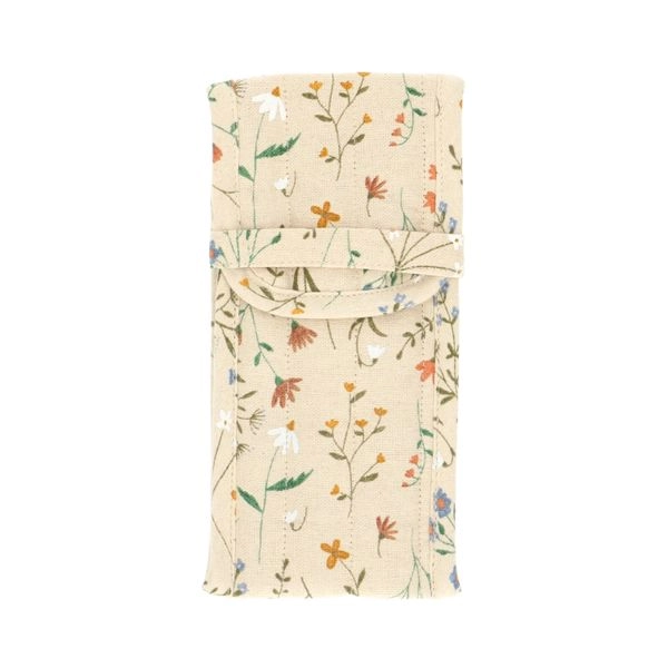 Etui, gots bio-baumwolle, feldblumen