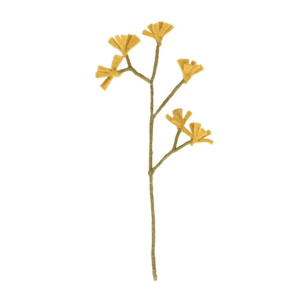 Zweig känguru-blumen, filz, gelb, ca. 37 cm