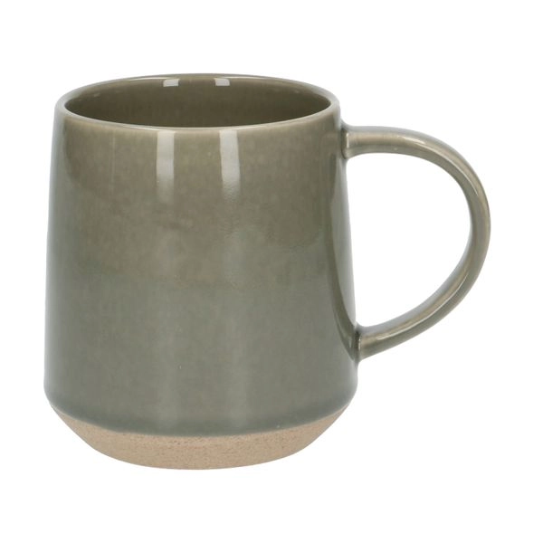 Becher, steingut, reaktive glasur, thymiangrün, ø 9 cm