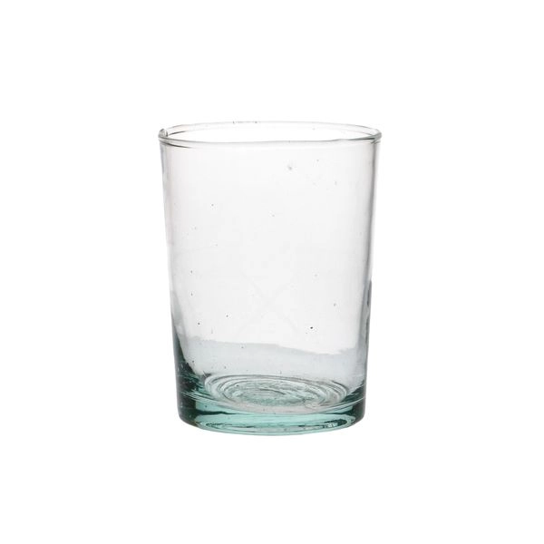 Glas, gerade, recyceltes glas, handgeblasen, 230 ml