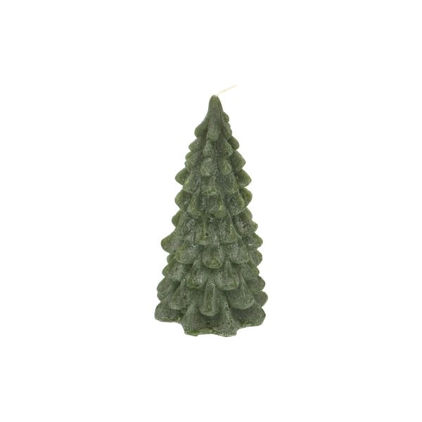 Kerze tannenbaum, dunkelgrün, 10,5 cm