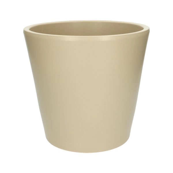 Übertopf, kieselgrau, ø 20 cm, steingut