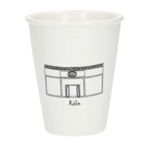 Giebel-becher, köln, porzellan, 200 ml