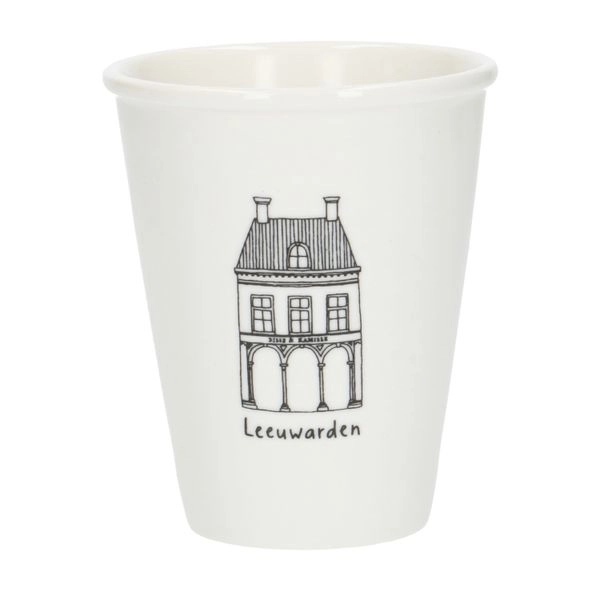 Giebel-becher, leeuwarden, porzellan, 200 ml