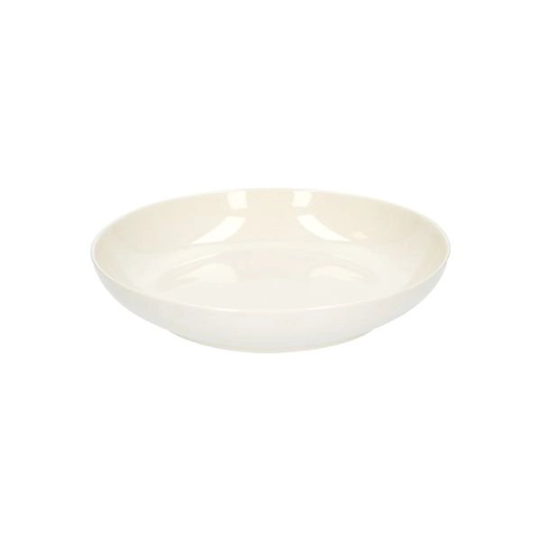 Tiefer teller, organisch, porzellan, weiß, ø 23 cm