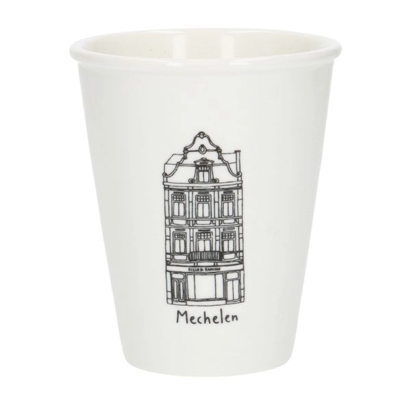 Giebel-becher, mechelen, porzellan, 200 ml