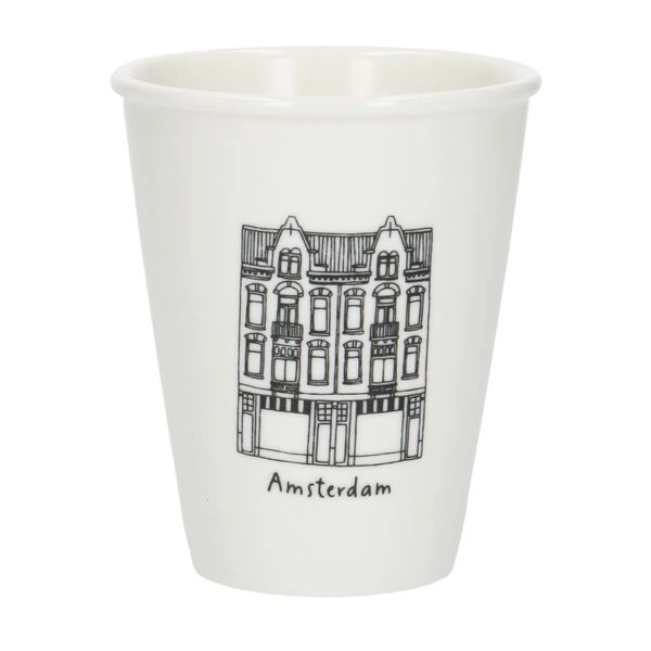 Giebel-becher, amsterdam de pijp, porzellan, 200 ml