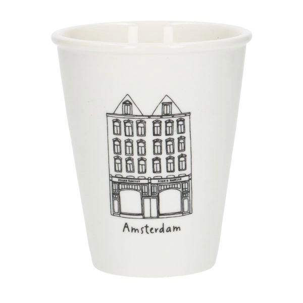 Giebel-becher, amsterdam bilderdijk, porzellan, 200 ml