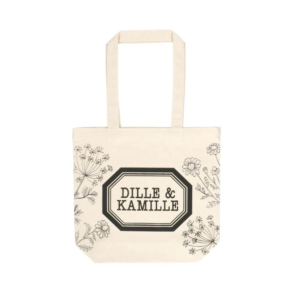Dille & kamille - tasche, recycelte baumwolle, klein, 30 x 36 x