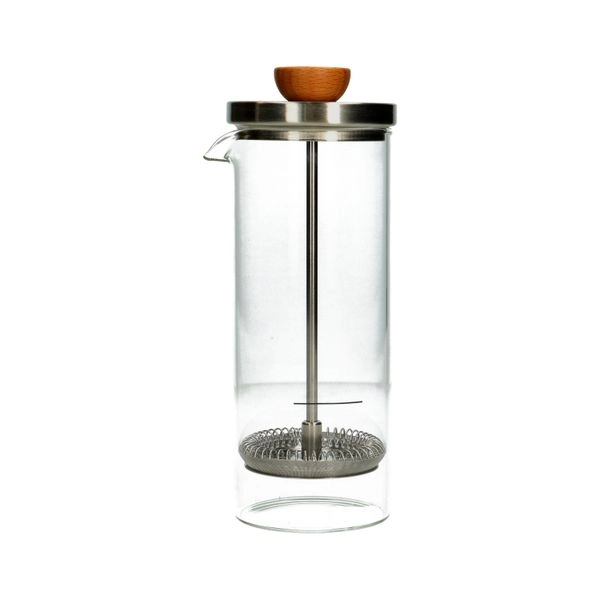 Milchaufschäumer, glas und rostfreier stahl, 300ml