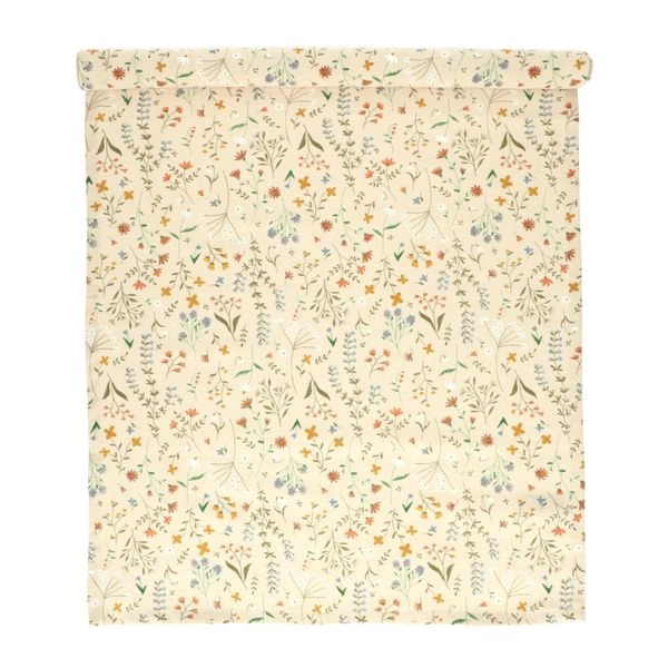 Tischläufer, bio-baumwolle (gots), feldblumen, 50 x 145 cm