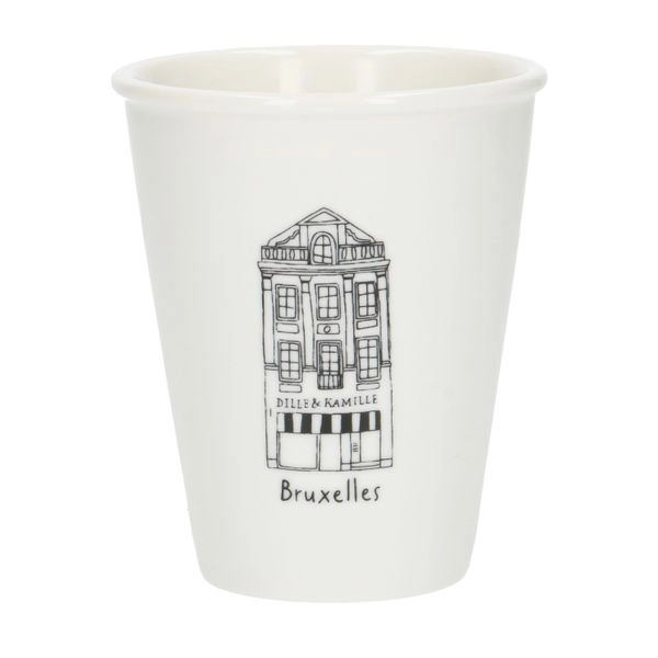 Giebel-becher, brüssel grasmarkt, porzellan, 200 ml