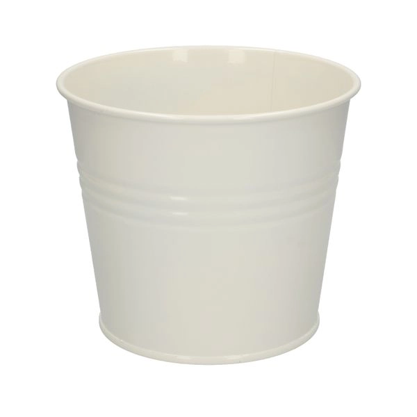 Übertopf, zink, offwhite, ø 17 cm
