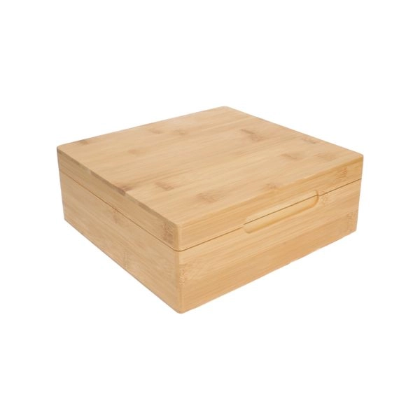 Teebox, 9 fächer, bambus