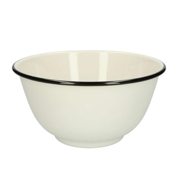 Schale, emaille, schwarz/weiß, ø 21,5 cm