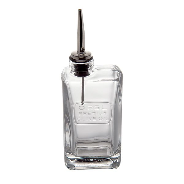 Ölflasche, eckig, 0,25 l