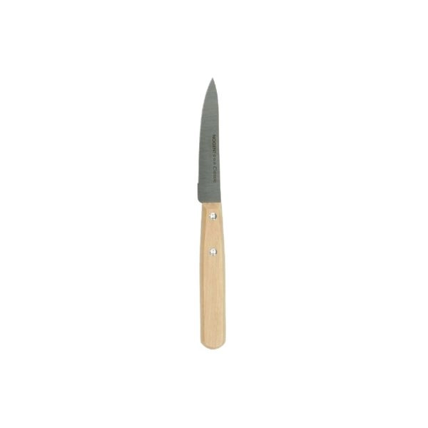 Küchenmesser, wellschliff fein, nogent, griff aus buchenholz, 19
