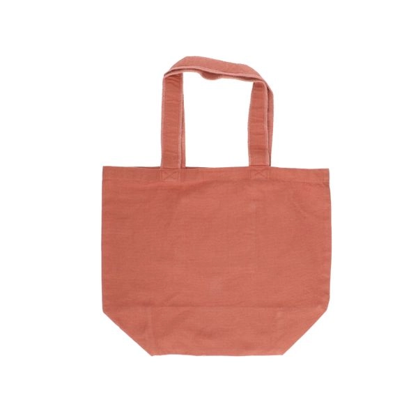 Shopper, bio-baumwolle, terracottafarben, 44 x 35 cm