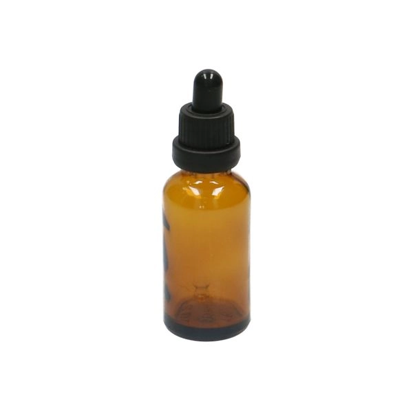 Pipettenflasche, glas, braun, 30 ml