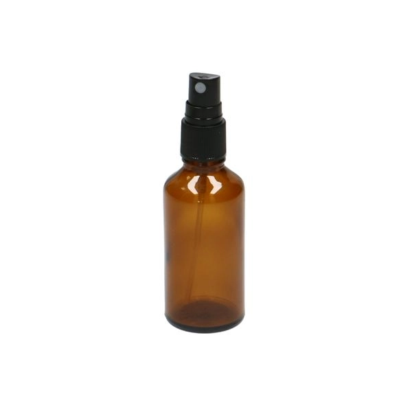 Sprühflasche, glas, braun, 50 ml