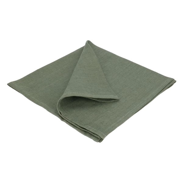 Serviette, leinen, grün, 42 x 42 cm