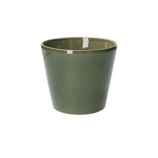 Übertopf, keramik, dunkelgrün, ø 15,5 cm