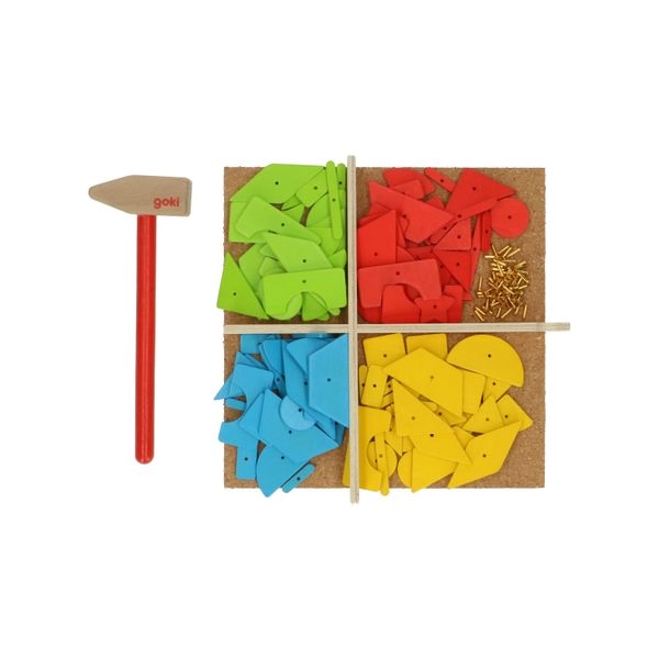 Hämmerchenspiel, holz und kork, 3+