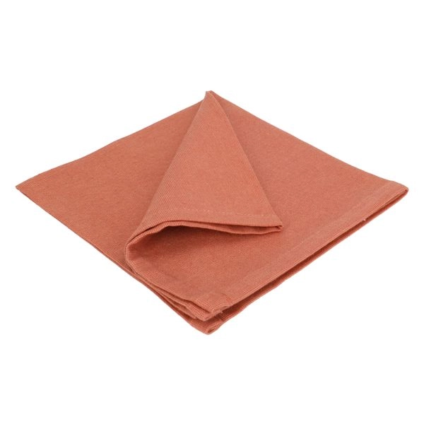Serviette, bio-baumwolle (gots), rostbraun, 40 x 40 cm