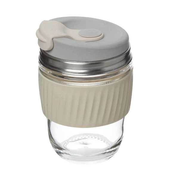 Becher-to-go, hitzebeständiges glas, 340 ml