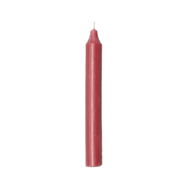 Tafelkerze, himbeerrot, 18 cm