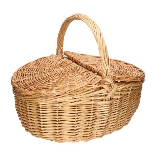 Picknickkorb, weiden, oval