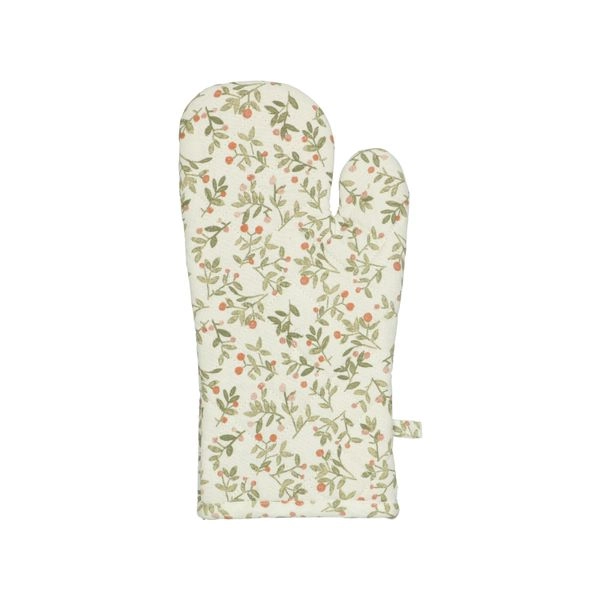 Ofenhandschuh, bio-baumwolle, orange beeren