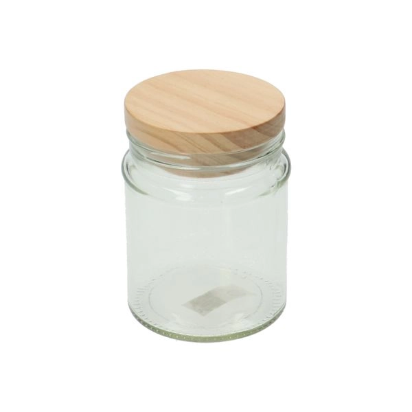 Vorratsglas mit holzdeckel, 350 ml