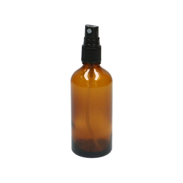 Sprühflasche, glas, braun, 100 ml