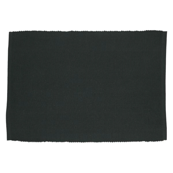 Tischset gerippt, bio-baumwolle (gots), dunkelgrau, 35 x 50 cm