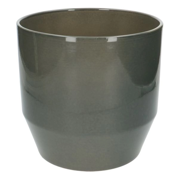 Übertopf, steingut, grüngrau, ø 23 cm