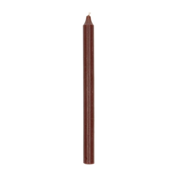 Tafelkerze, dunkelbraun, 27 cm