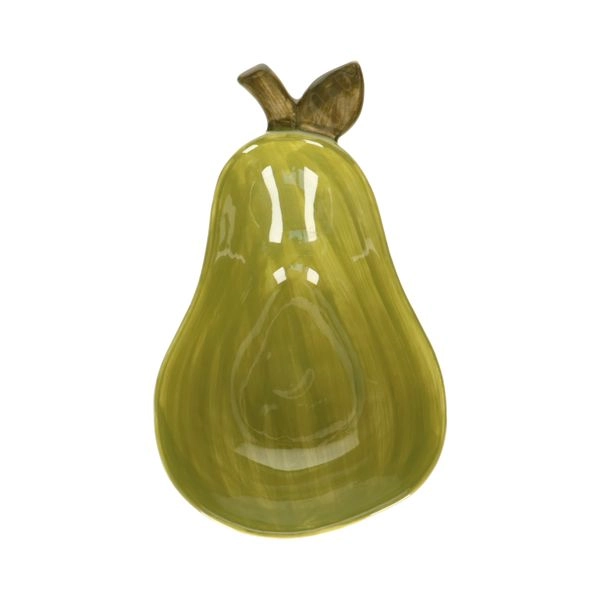 Schale birne, steingut, 20.5 x 13 x 5 cm