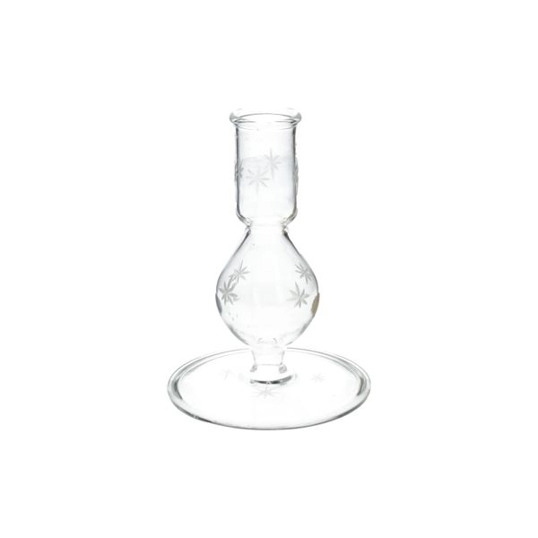 Kerzenhalter, glas, sternne, 12,5 cm