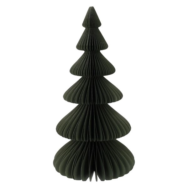 Weihnachtsbaum faltbar, papier, groß, dunkelgrün, 30 cm
