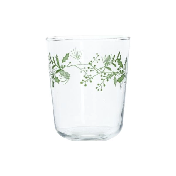 Niedriges glas, weihnachtszweige, 315 ml