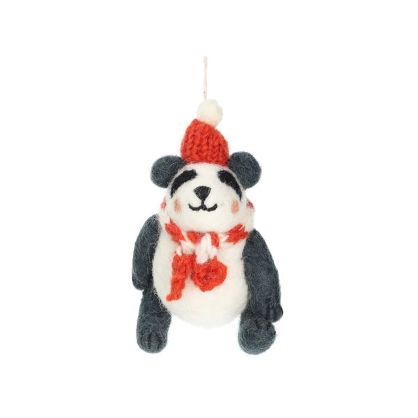 Weihnachtsanhänger pascal der panda, wwf, filz