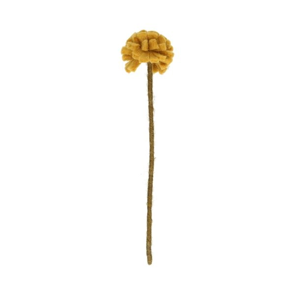 Blume, filz, gelb, ca. 26 cm